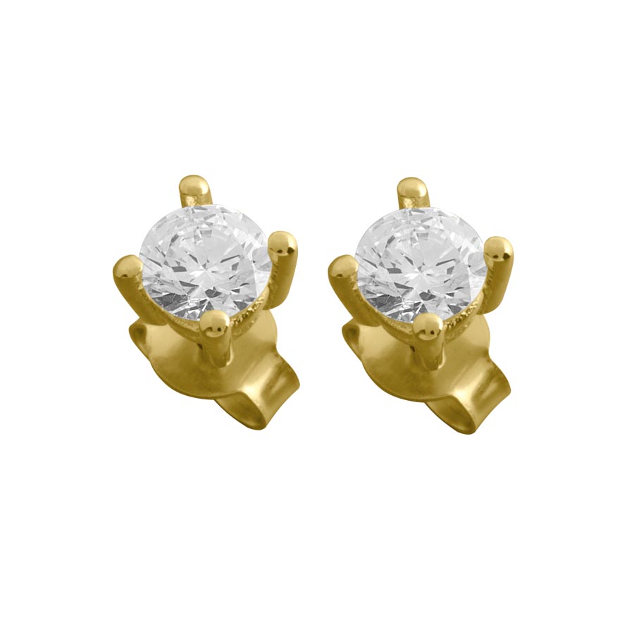 012222-7152-001 | Ohrstecker gold-park 012222 750 Gelbgold Brillant 1,000 ct H-SI ∅ 5.2mm100% Made in Germany  
