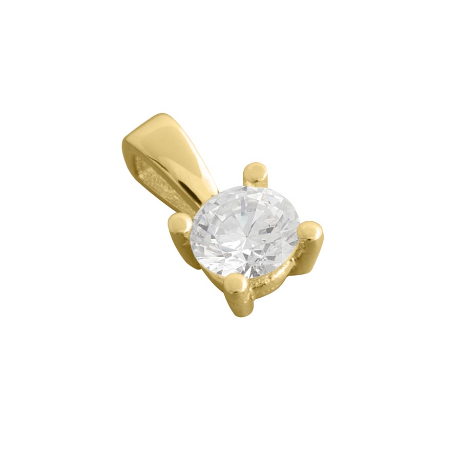 212370-7152-001 | Anhänger gold-park 212370 750 Gelbgold<br> Brillant 0,500 ct H-SI ∅ 5.2mm<br>100% Made in Germany  