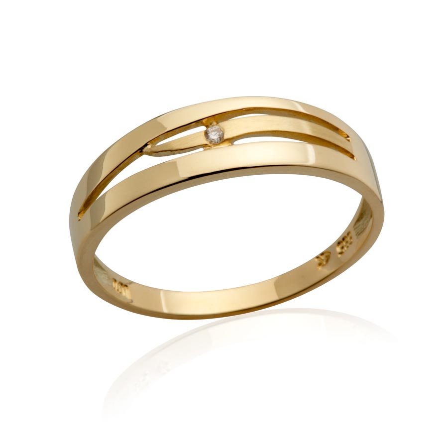 503553-5100-001 | Damenring gold-park 503553 585 Gelbgold, Brillant 0,010 ct H-SI100% Made in Germany   523.- EUR   